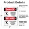 Signmission 7 in H x 5 in W, Vinyl Decal, Rectangle, Confined Space Do Not Enter Bilingual OS-2PACK-DS-D-57-VS-1083 - alternate 4